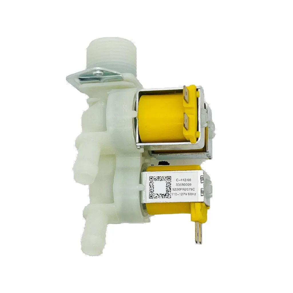 For 5220FR2075C Universal Washing Machine Solenoid Valve DC12V Washing Machine Inlet Valve Three Valves New Original Parts