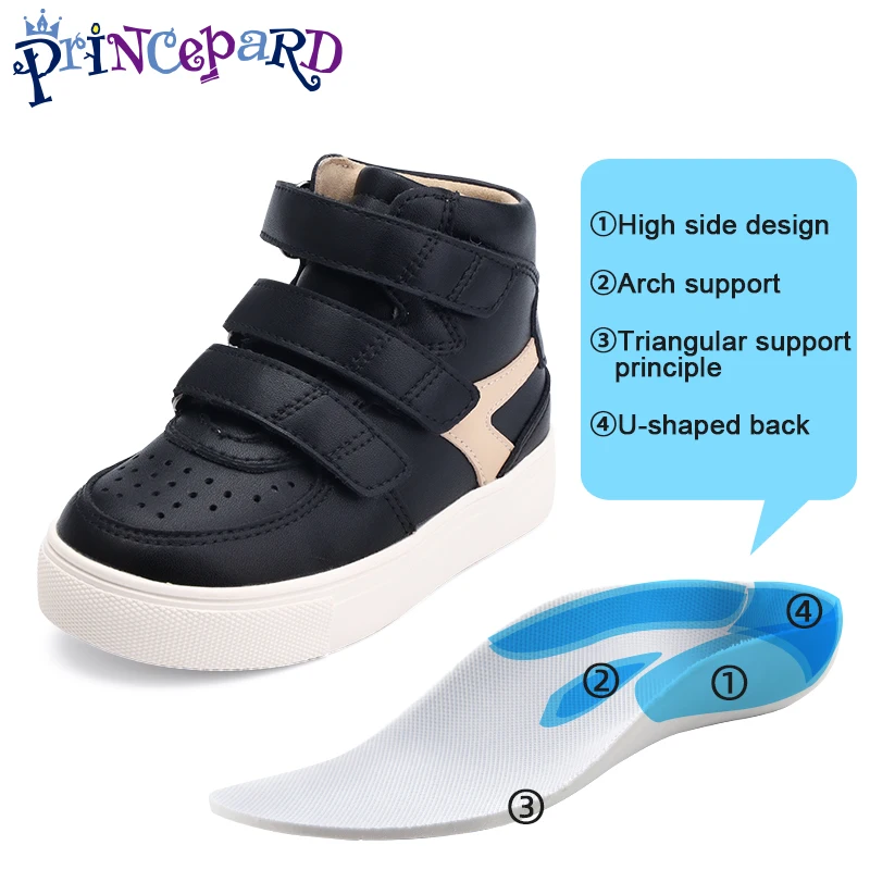 Children Orthopedic Casual Shoes Toddler Kids Barefoot Ankle Support Corrective Sneakers for Rigid Trainer,Anti-Slip Soles