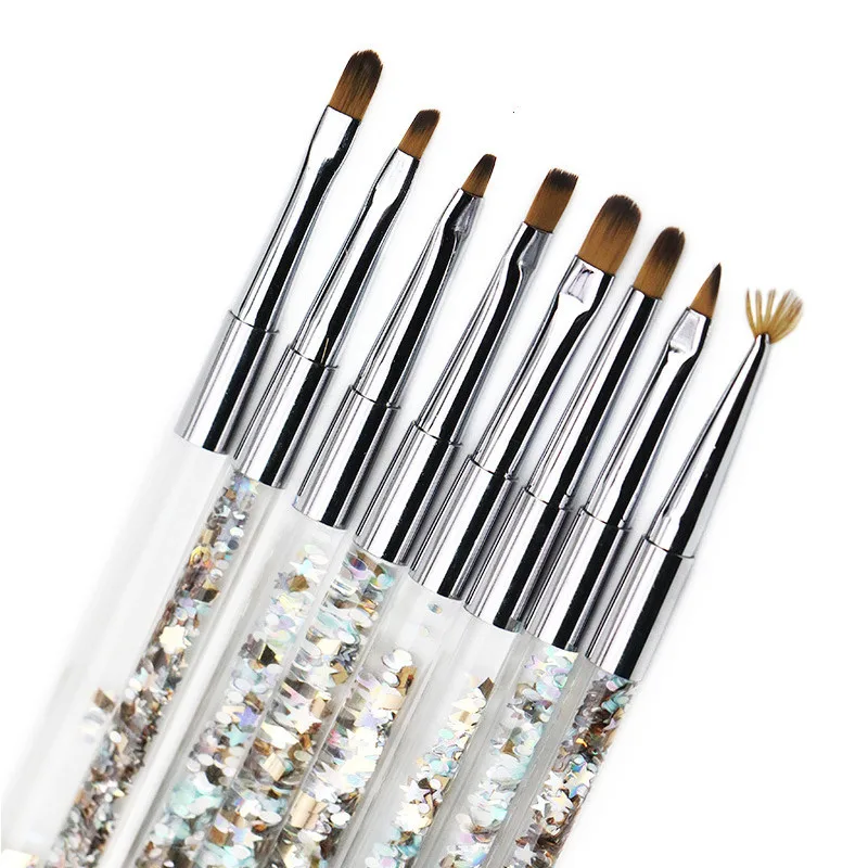 

Nail Art Crystal Pens Sequin Bar Nail Brush Set Acrylic Nail Art UV Gel Carving Brush Glitter Pen Beauty Manicure Brush Pen