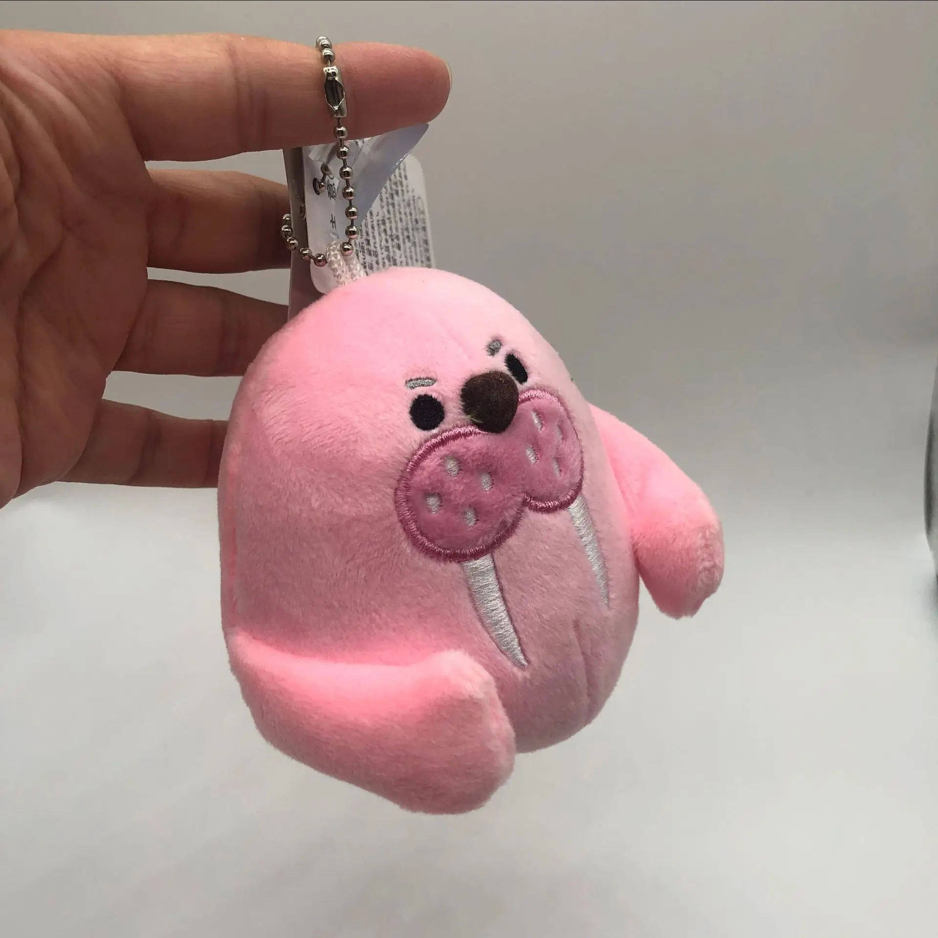 Muñeco de peluche de león marino de dibujos animados para niños, juguetes de peluche de animales suaves, bolsa colgante Kawaii, accesorio de regalo para pareja, 12cm, nuevo