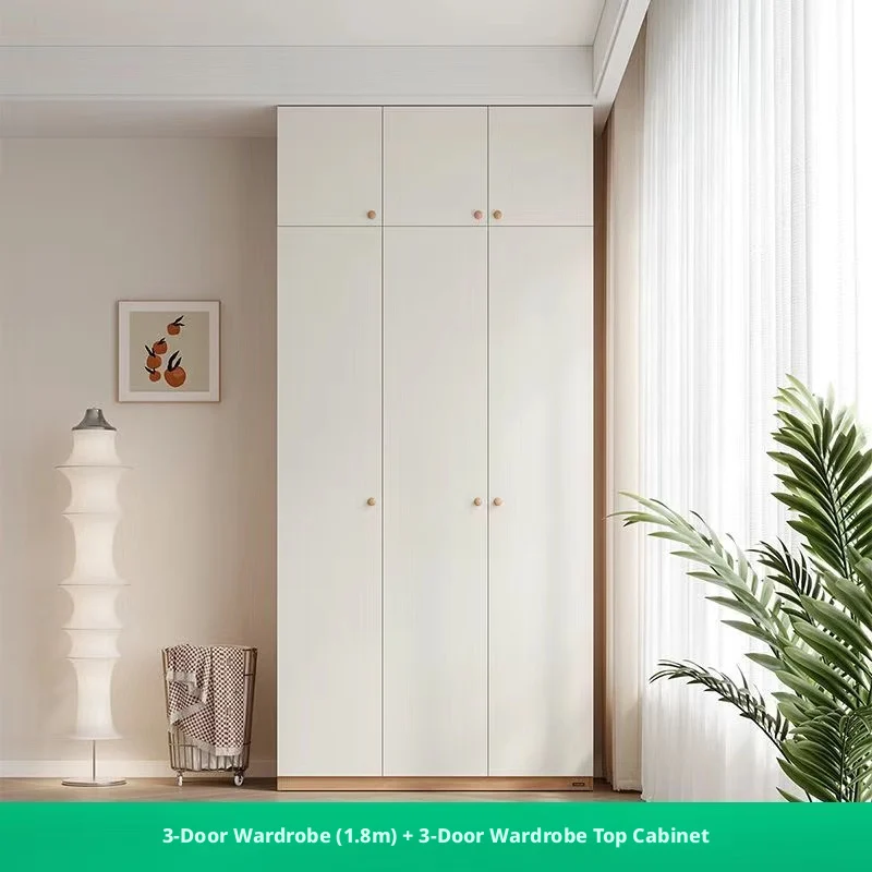 Contemporary Wardrobe with Top Cabinet Wooden Bedroom Storage Cabinet Furniture Set Customized Wardrobe Cloakroompromote sales