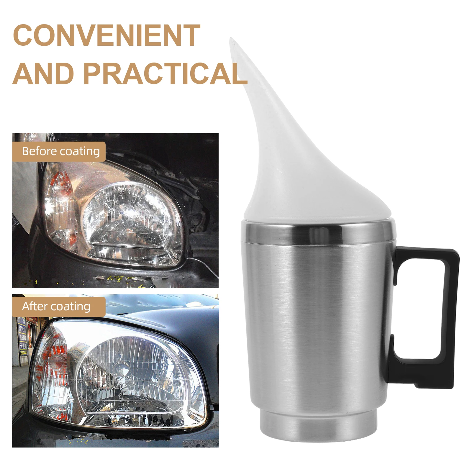 

Headlight Restoration Kit Car Polisher Light Cleaning Polymer Tint Film Tool Atomizing Cup Repair Supplies Sanding Tool