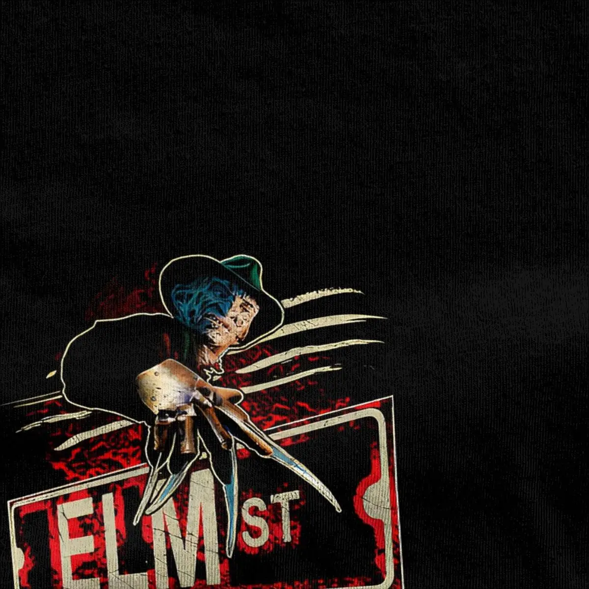 Men's Elm Street Nightmare T-Shirts F-Freddy K-Kruger 100 Cotton Top Tees Short-Sleeved T-Shirt Leisure Tee Shirt Plus Size 5XL