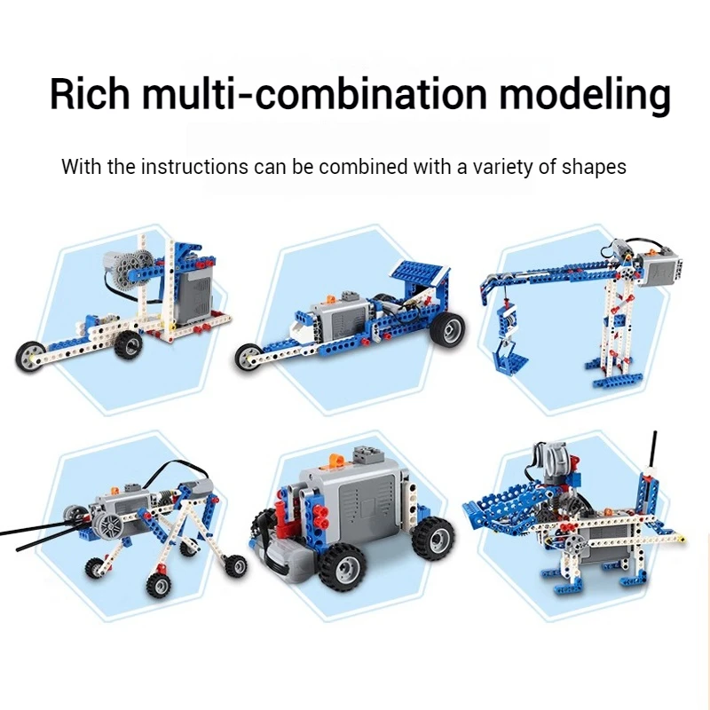 STEM 9686 piezas técnicas programación multitecnología estudiantes educativos aprender DIY bloques de construcción ladrillo potencia chico juguetes regalos
