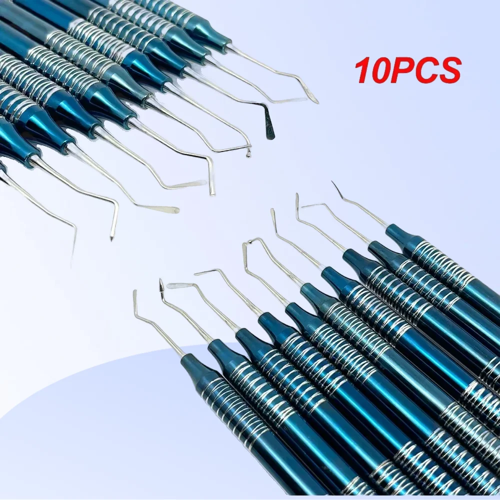 

Стоматологический шпатель для наполнения композитной смолой, эстетическое восстановление, 10 шт./комплект, скребок для смешивания с двойными концами, автоклавируемый инструмент для стоматолога