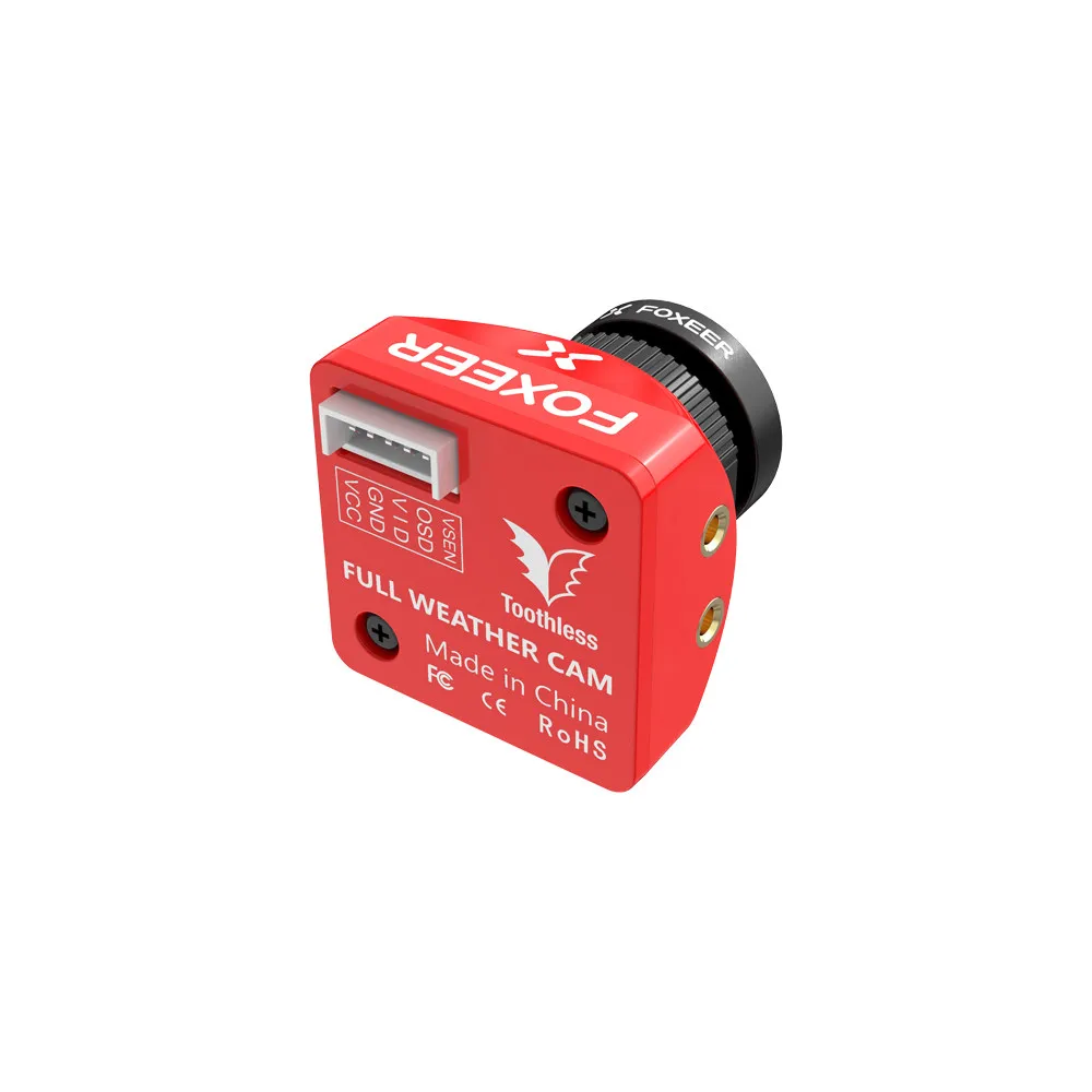 FOXEER Toothless 2 Mini FPV Camera 1200TVL 1/2 CMOS 1.7mm M12 Lens 100dB WDR PAL/NTSC Switchable 22*22mm Low Light Drone Camera