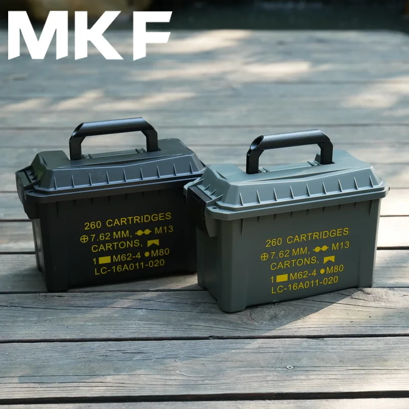 Outdoors  Lightweight Bullet Box Tactical Weapon Rifle 5.56/7.62 Ammo Storage Case Airsoft Large Caliber Ammo Suitcase