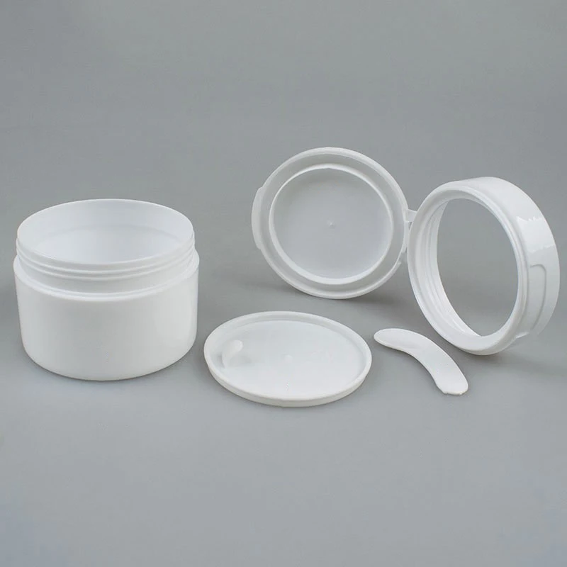 Neue 50g Weithalsflasche mit Klappdeckel für Zahnpulver, Make-up-Entferner, Creme, Wattepads
