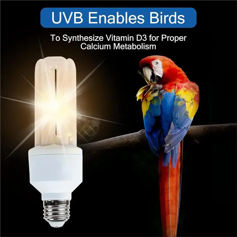 【LAST CHANCE】For Birds 2.4 UVB 20W Compact Fluorescent Lamp UVA UVB Light Bulb For All Kinds Captive - view 5