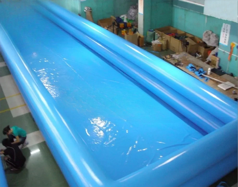 Air Sealed 15m Inflatable Swimming Pool Double Tube Water Pool PVC Inflatable Pool For Sale