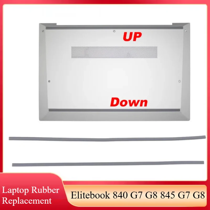 

1-2PC New Rubber Pad For HP Elitebook 840 G7 G8 845 G7 G8 Bottom Case Foot Pad Surface Laptop non-slip Rubber Feet Strips Silver