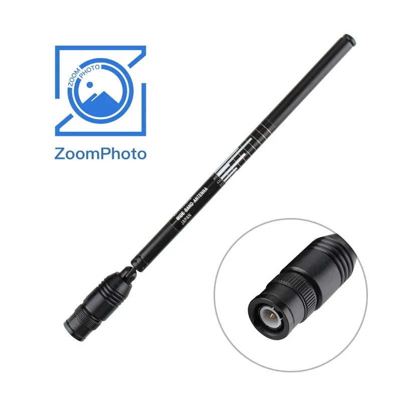 SRH789 antena teleskopik Walkie Talkie, antena teleskopik 31.7 "95-1100MHz dengan konektor BNC laki-laki dan perempuan