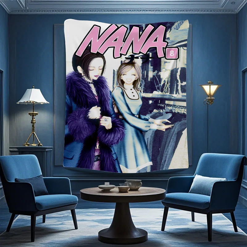 

Гобелен VIKAMA BFF NANA с изображением Нана Озаки и Найнай Комацу, аниме-декор для гостиной, украшение для стены за диваном, декор для комнаты.