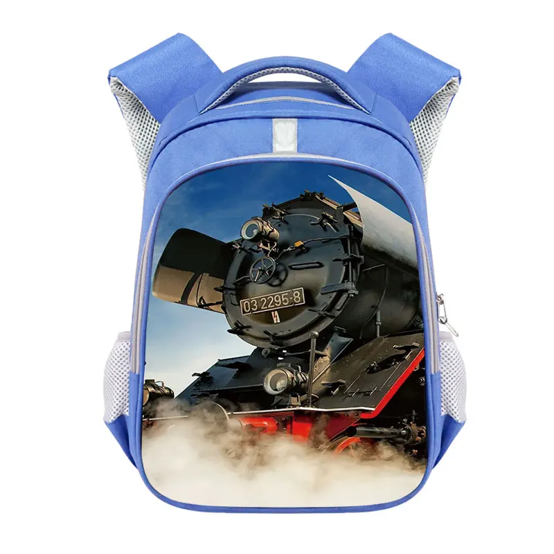 Racing Car / Locomotive Backpack Children School Bags Aircraft Carrier Tank Train School Backpack Kid Kindergarten Bag Bookbag