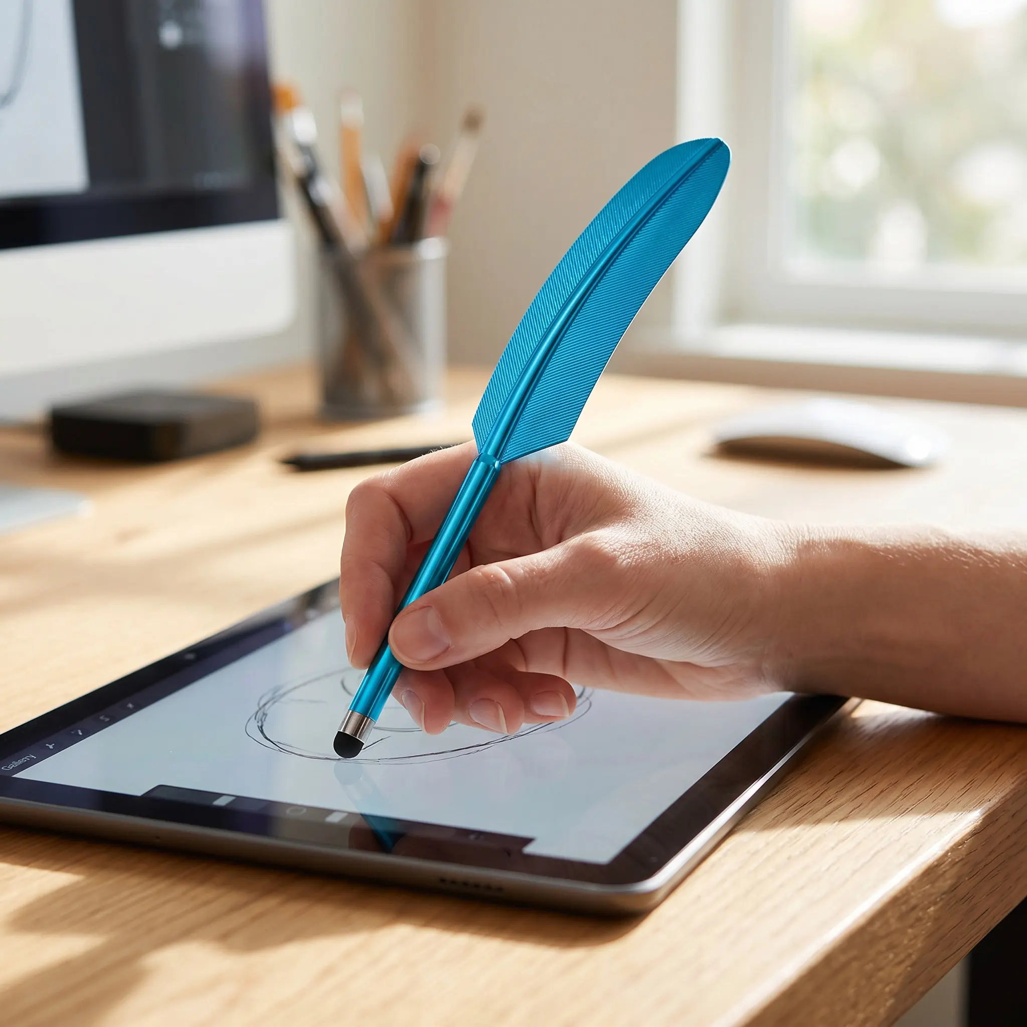 10Pcs Capacitive Stylus Pen Shape Plastic Touch Screen Pen Handwriting Tool for Phone Tablet Computer Mixed Colors