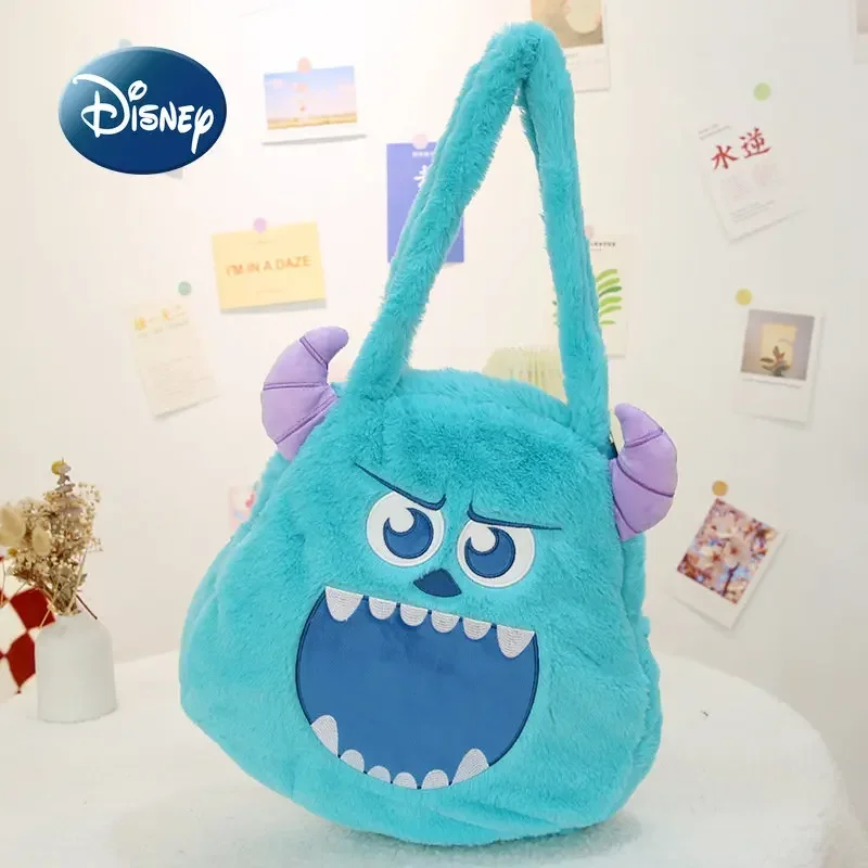 Disney Monsters New Women's Doll Handbag Luxury Brand Original Women's Shoulder Bag 3D Plush Fashion Women's Bag Large Capacity