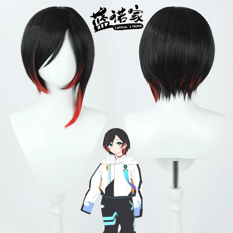 

NIJISANJI Virtual YouTube Vtuber Uruca Cosplay Wig Halloween Carnival Party Props Synthetic Hair Heat Resistant Fiber + Wig Cap