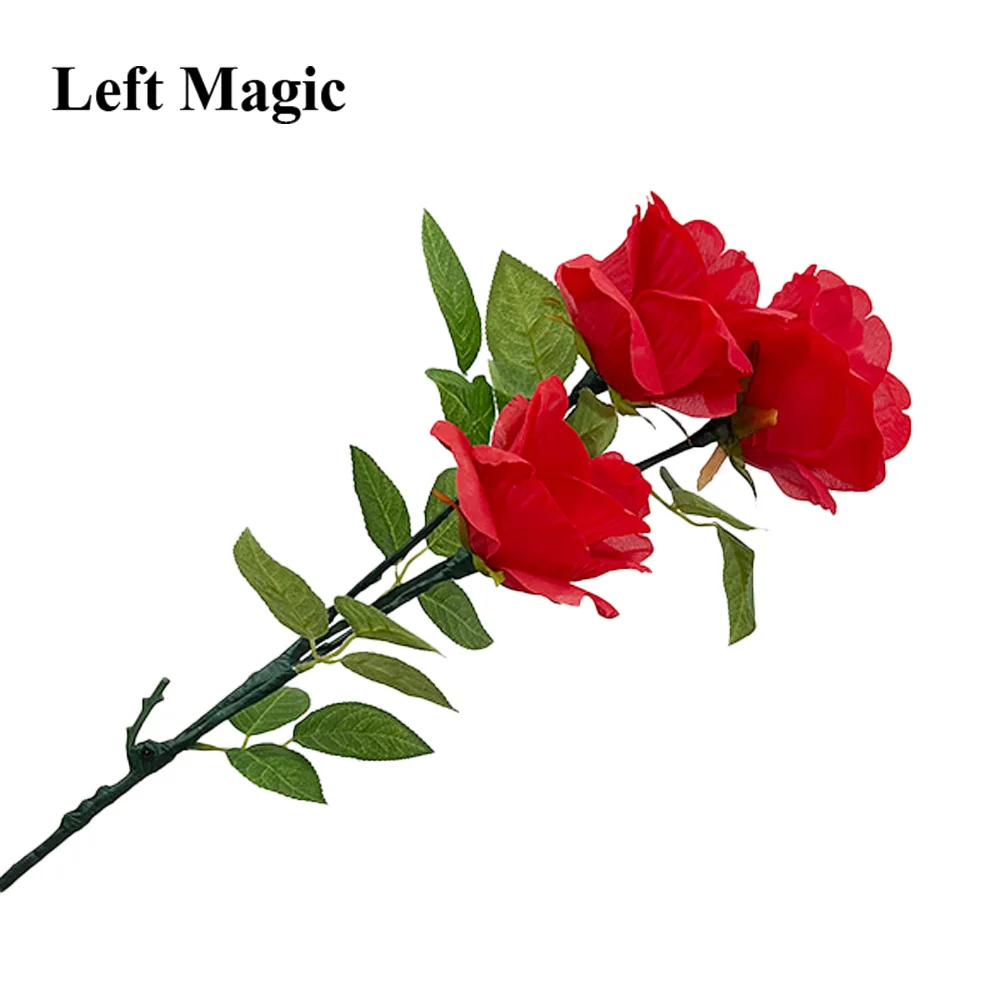 Illuminazione Rose Queen (3 fiori, versione di carica) Trucchi magici Mago Stage Bar Party Wedding Gimmick Prop Commedia trucos de magia