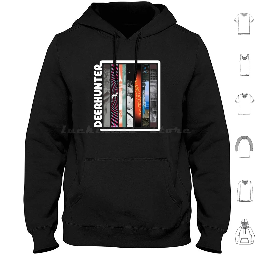 Deerhunter Discography Hoodie cotton Long Sleeve Deerhunter Bon Iver Radiohead Music Alt J Arcade Fire Indie Album Pitchfork