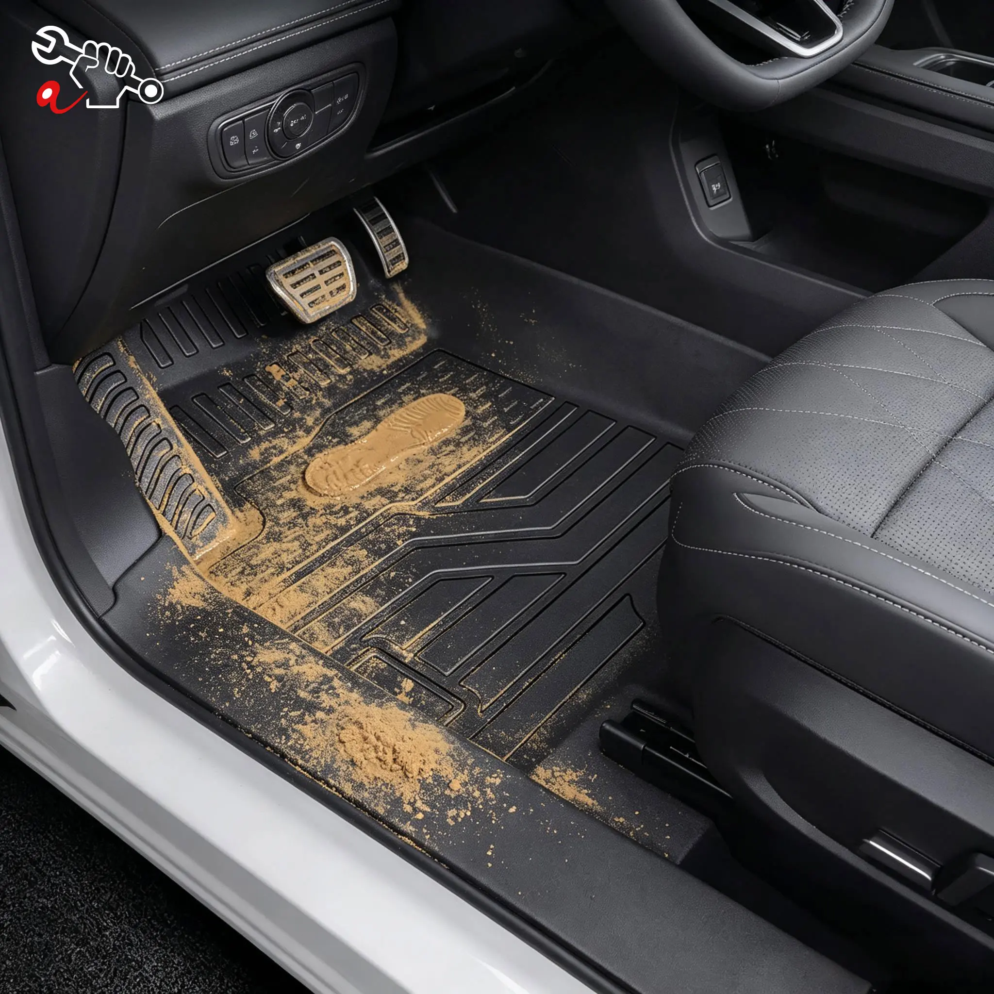 Left-Hand Drive Car Custom Fit Floor Mat For BYD TANG L 2025-2026 Waterproof Wear-Resistant Odorless Full Coverage Floor Liner