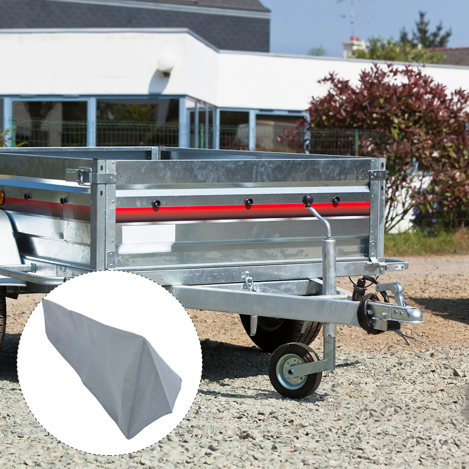 

Waterproof Car Cover Trailer Dustproof Shade Non woven All Weather Outdoor Indoor Lightweight Foldable