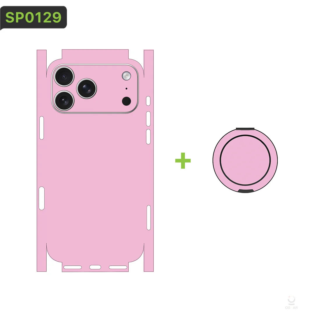 

Skin for iPhone 13/14/15/16/17 pro Max Film Cover Wrap with Holder Back Sticker 17E