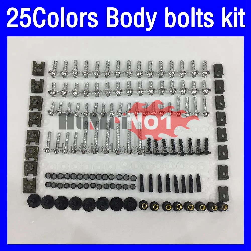 268ps Fairing bolts full screw kit For YAMAHA YZF-R3 R 25 YZFR3 YZFR25 YZF R3 R25 14 15 16 2014 2015 2016 Body bolt screws Nuts