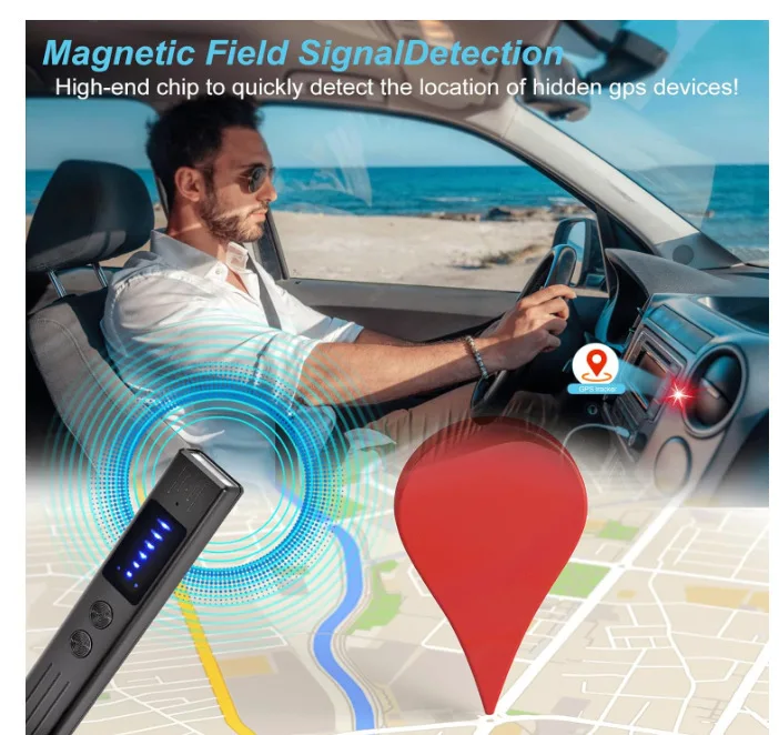 

Антишпионский детектор скрытой камеры, GPS-устройство слежения, устройство для записи, прослушивания, детектор, детектор скрытой камеры для автомобиля в отеле