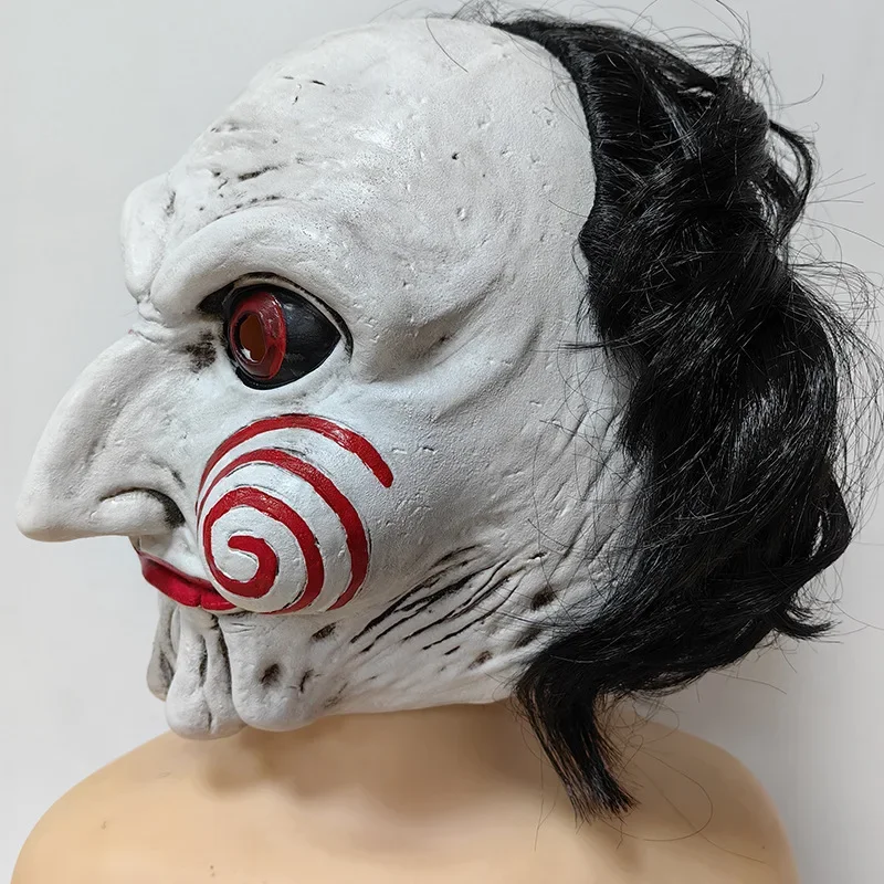 Horror Dämon Puzzle sah Maske Cosplay sah x gruselige Killer Latex Helm Halloween Party Kostüm Masken Erwachsene eine Größe