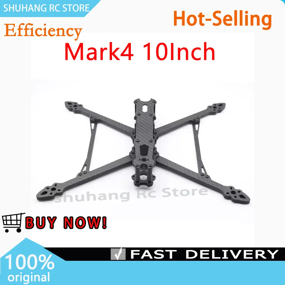 ホットセール中！シューハン Mark4 10インチ 427mmホイールベース 7mmアーム厚 カーボンファイバーフレームキット RCクアッドコプター FPVドローン フリースタイル用
