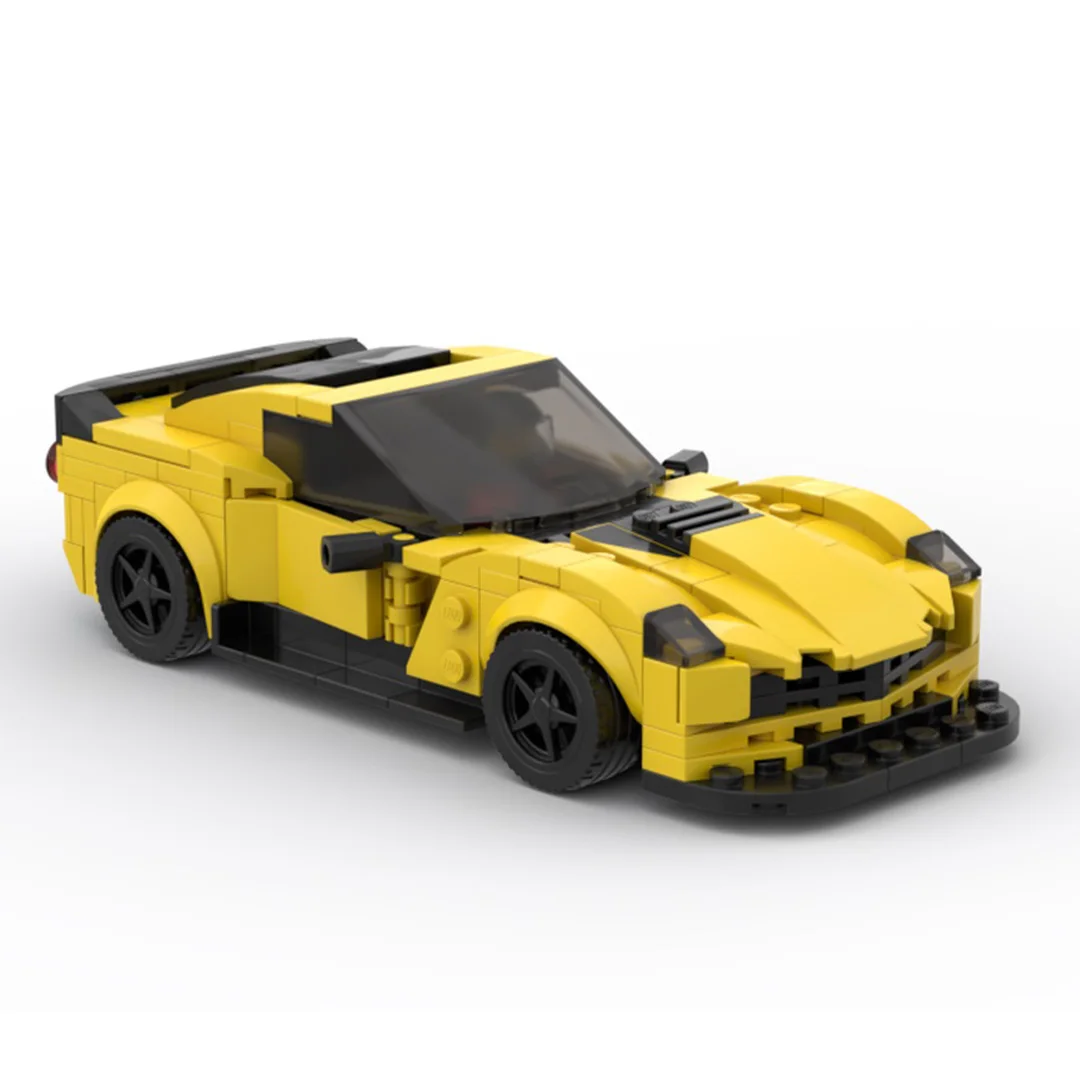 MOC-57450 Sports Car Building Block Technology Assembly disegno elettronico High TechToys regali di natale per bambini