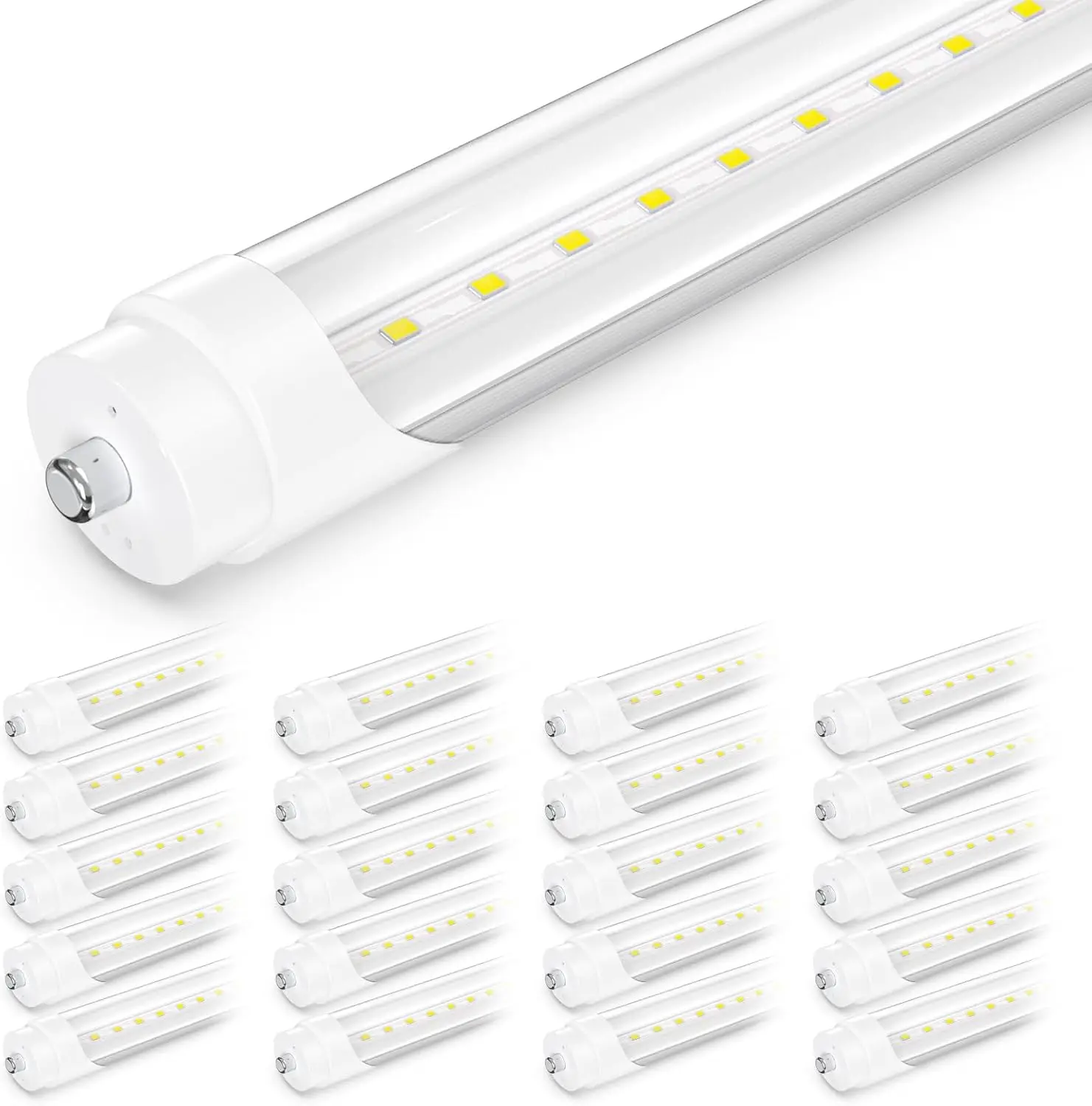 

20-Pack 8FT LED Bulbs, Ballast Bypass, 44W 6500K Daylight, F96T12 LED Replacement for T8 T10 T12 Fluorescent Tubes