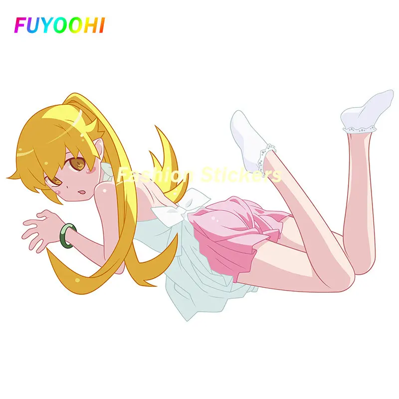 FUYOOHI Play Stickers Shinobu Oshino Waterproof Car Sticker Car Body Windshield Decals Occlusion Scratch Surfboard Decal