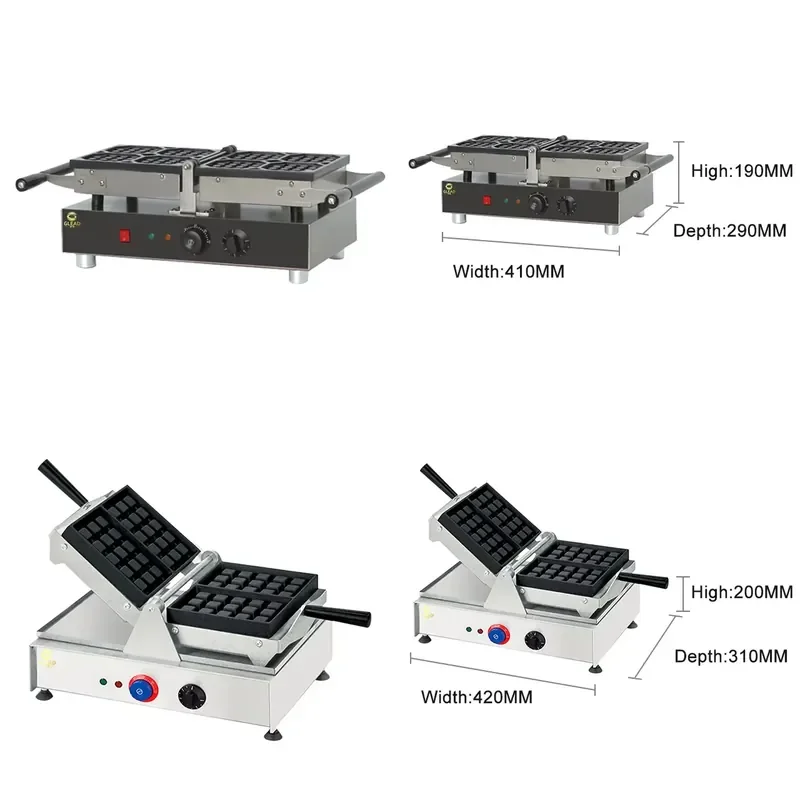 2026 Waffle Mini Waffle Maker Bubble Maker Machine Cone Industrial Commercial Belgian Stick Maker Rotary Electric Round