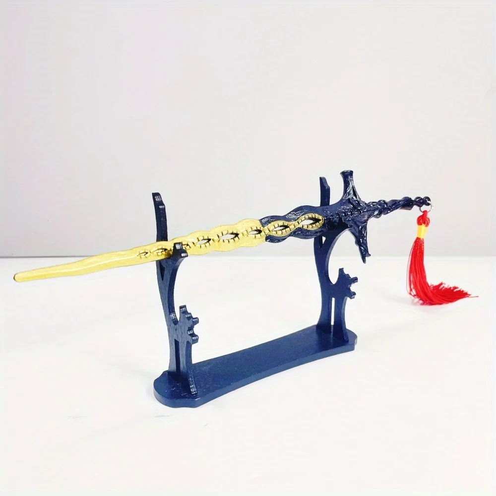 8.6 بوصة Elden Sacred Relic السيف المعدني كاتانا السيف النينجا سكين الساموراي صابر اليابانية كاتانا صابر تأثيري اكسسوارات الدعامة لعبة