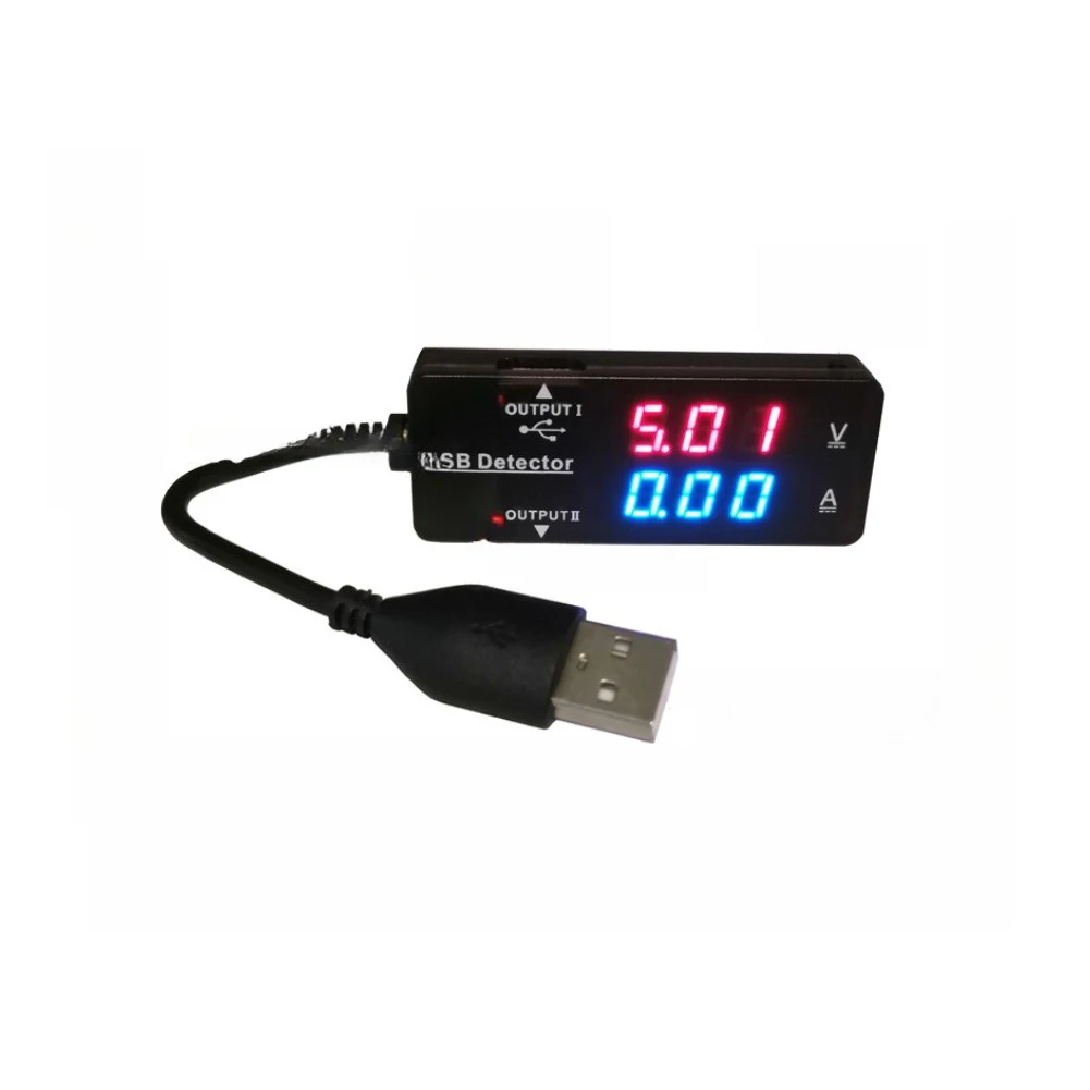 YB26VA LCD Digital USB Voltmeter Ammeter Charger Detector Monitoring Indicator  For Test Measurement Tool Accessory