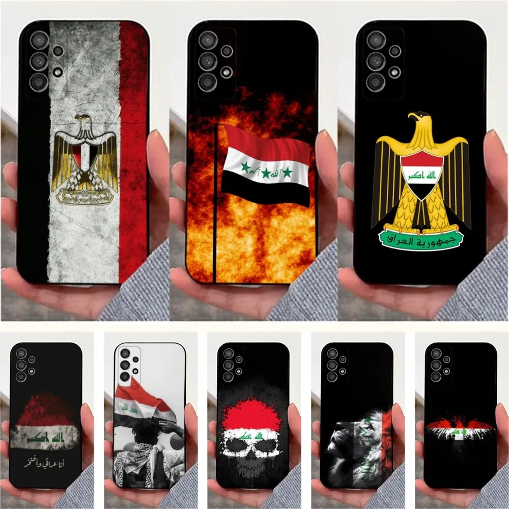 

N-Nation I-Iraq F-Flag Phone Case For Samsung S25,S24,S23,S22,S20,S21,S10,Ultra,Plus,Lite,FE,Soft Silicone Black Cover