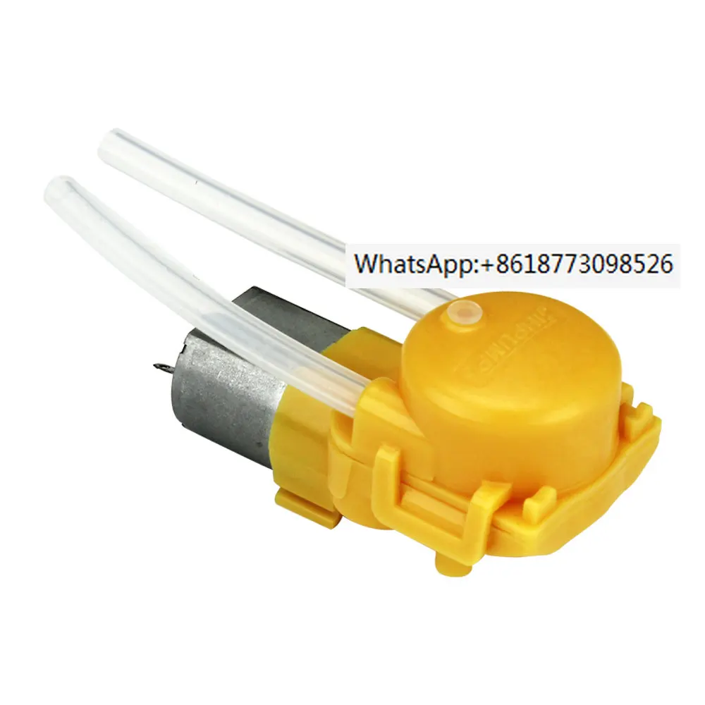 

JIHPUMP 6v 5V DC Motor Mini Micro Pharmed Silicone Tubing Peristaltic Pump 12V Liquid Dosing