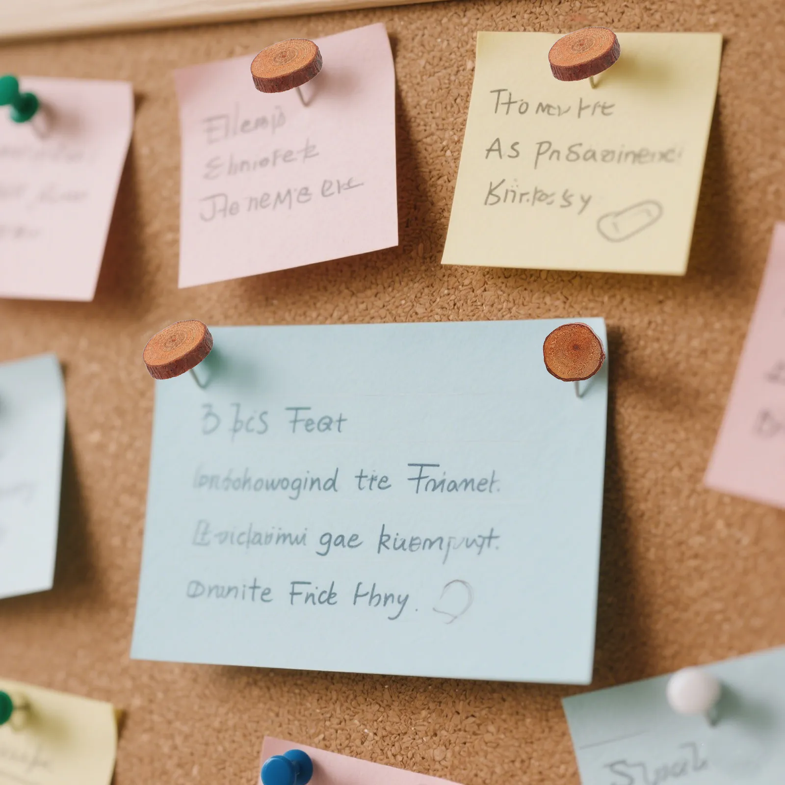 

40 шт. деревянных кнопок-гвоздиков с плоской головкой, декоративные, для пробковых досок, для объявлений, карт, деревянные кнопки-гвоздики