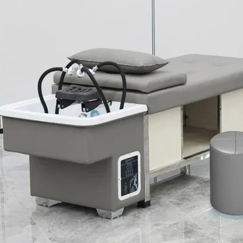 Cabeleireiro manicure cabeça japonesa spa colocar cadeiras de maquiagem lavagem de beleza minimalista shampoo cadeira circulação sillas móveis