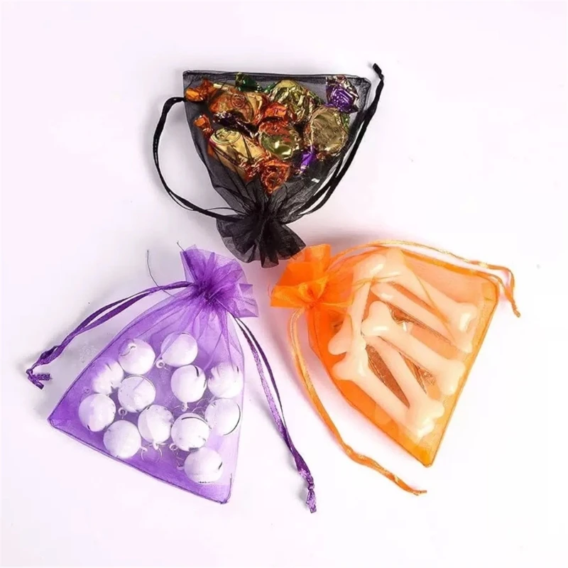 

Efficient Tulle Gift Bags Bat Pumpkins Designs Holiday Party Supplies Storage