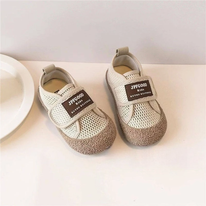 Toddler Summer Mesh Casual Shoes Closed Toe Anti-Collision Footwear Kids Lightweight Breathable Sneakers for Boys Girls