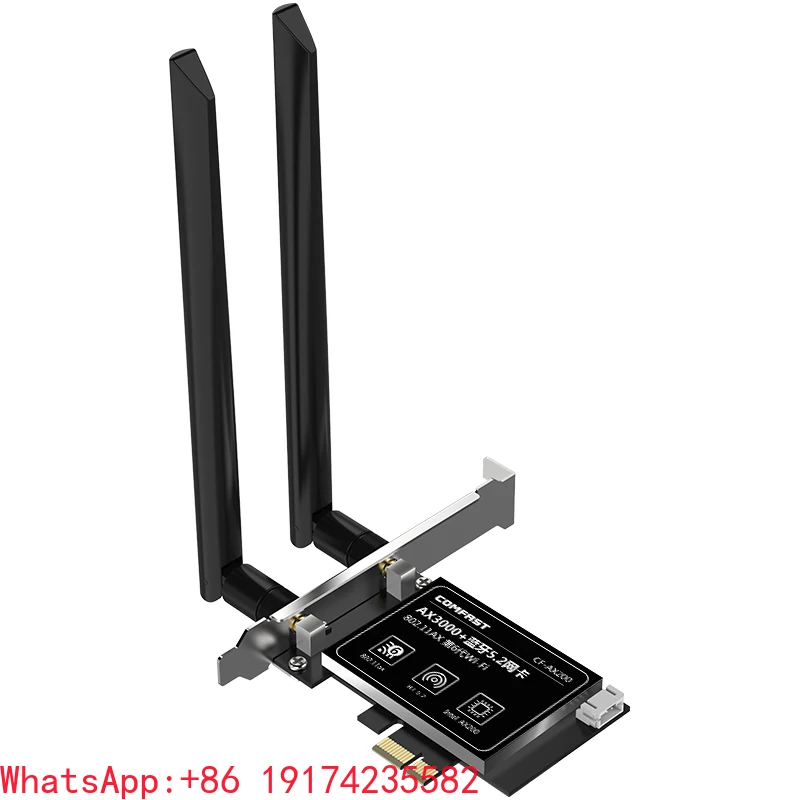 

COMFAST CF-AX200 WIFI6 High Rate Dual Band Bluetooth 5.2 High Gain Antenna PCL-E Network Card