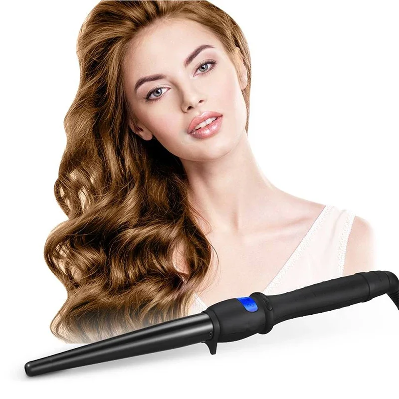 

Home rotating LCD display, ceramic ion LCD hair curler, electric PTC heater, salon hair curler, portable hair curler