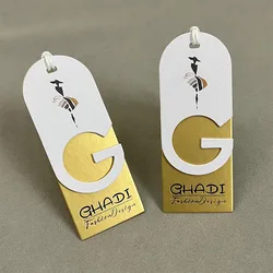 Customized clothing tag, environmental protection cut-out texture label, customized logo