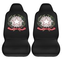 Coat of Arms of Italy Car Seat Covers Set of 2 Front Bucket Seat Protector Accessories Universal Fit Most Cars Trucks