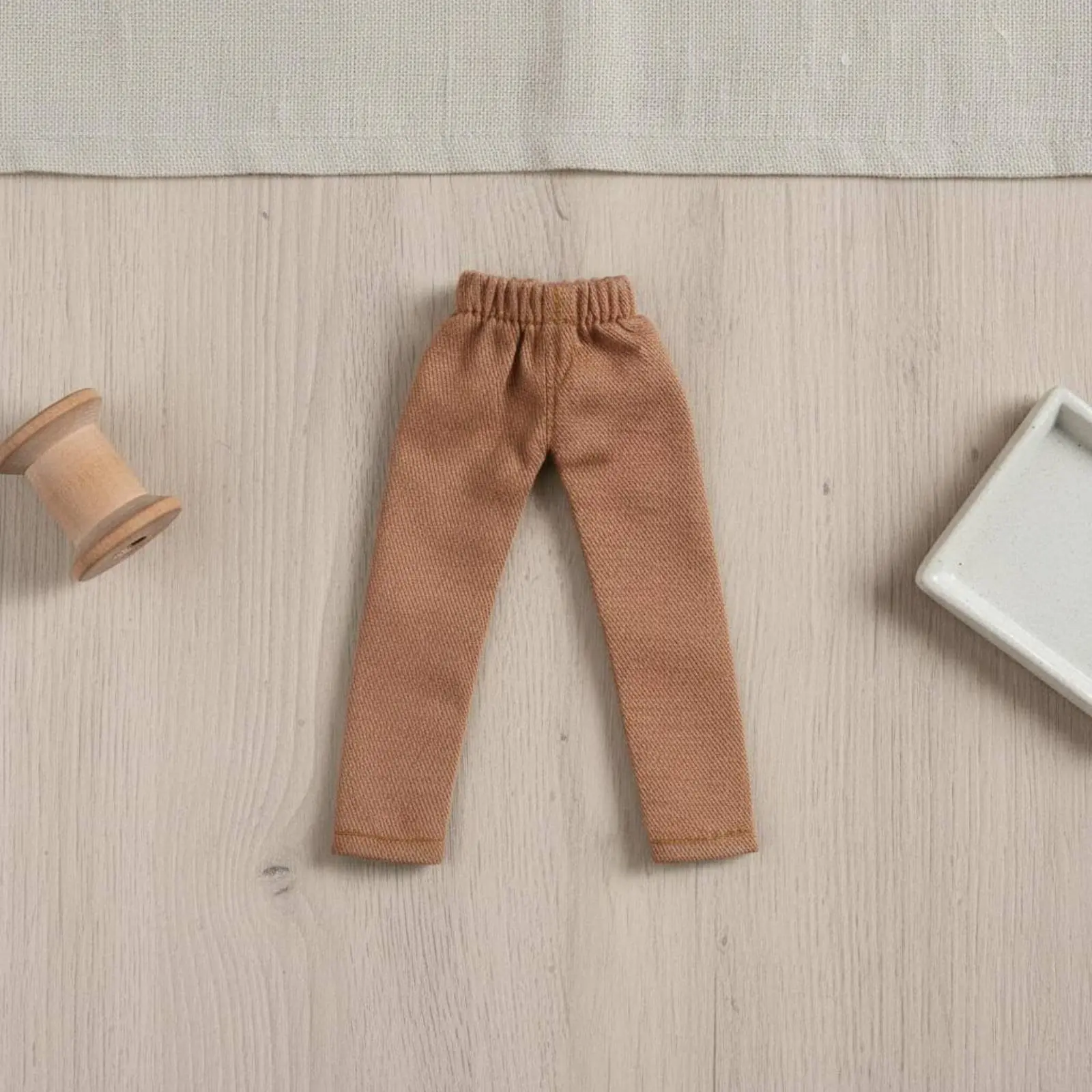 

1/12 Scale Doll Pants Extended Length Tapered Fit Doll Leggings Miniature Long Pants for Hobbyists