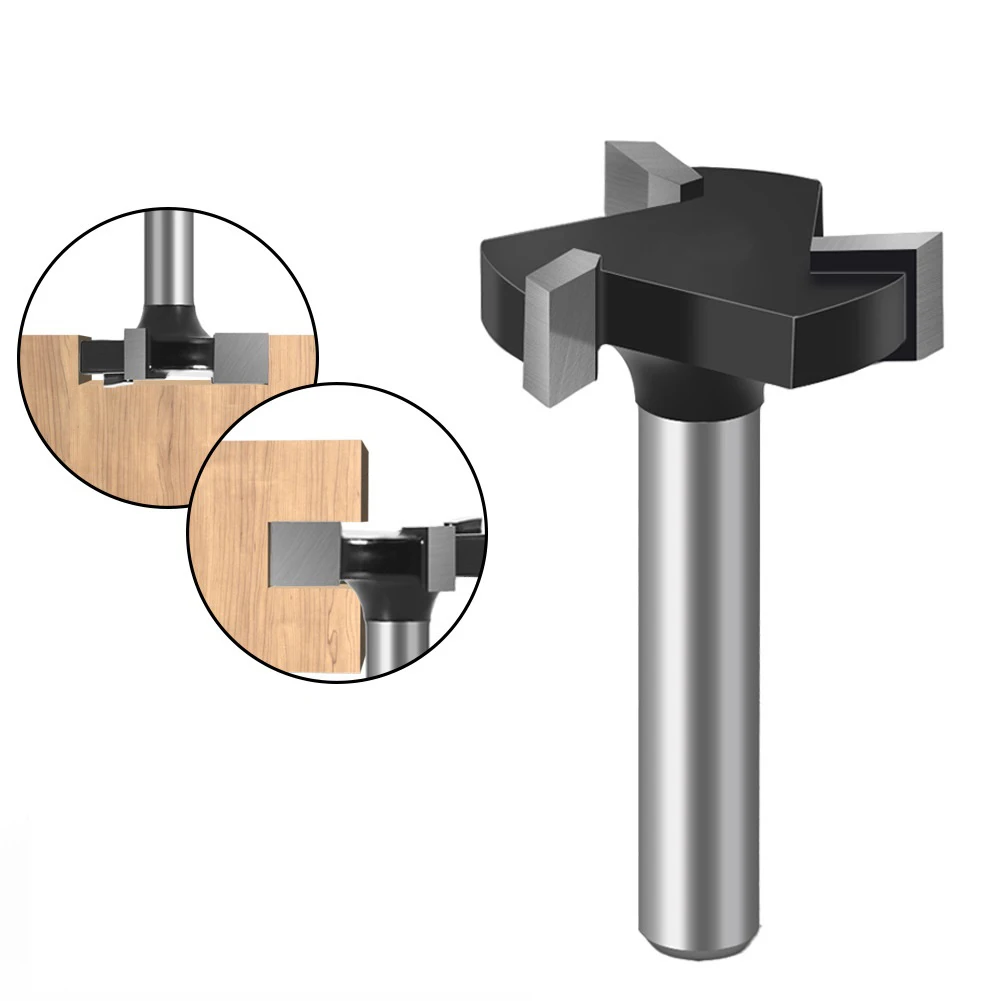 Spoilboard Surfacing Router Bit Tipped Tool Versatile Carbide Tipped 1/4 Inch CNC Spoilboard Surfacing Router Bit