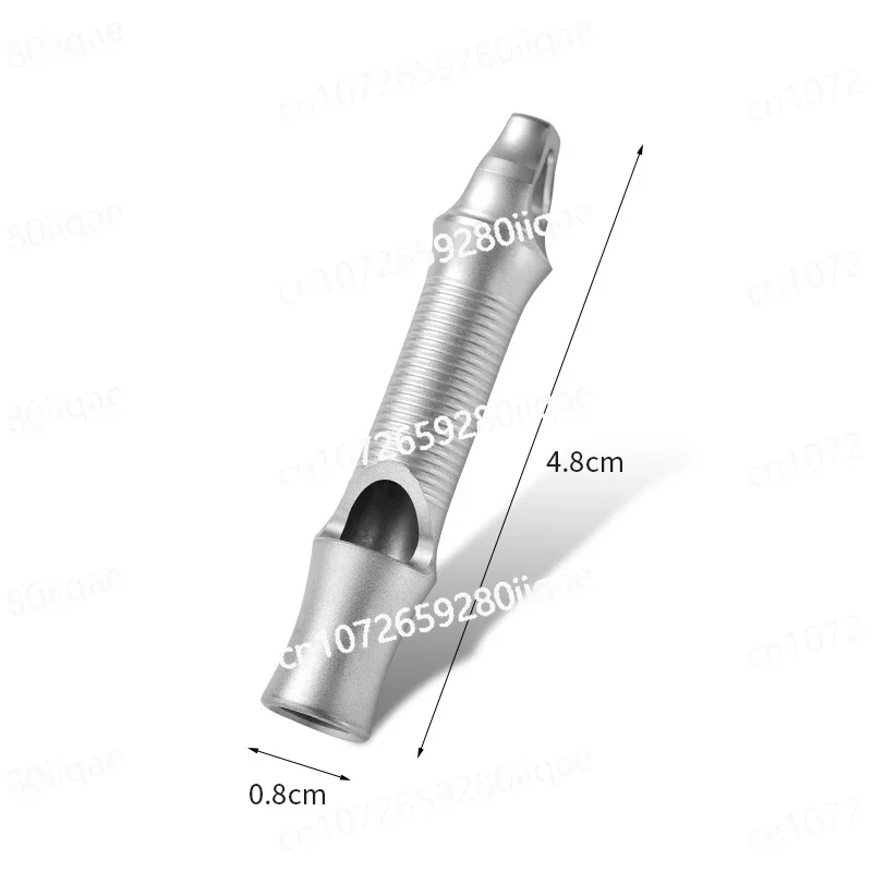 Metal stainless steel single tube outdoor referee training supplies high frequency burst whistle