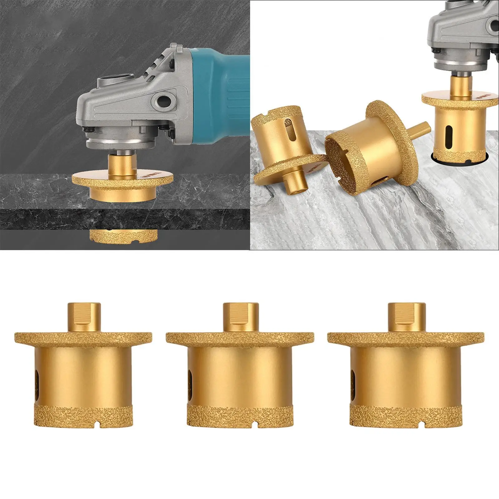 

Diamond Hole Saw Drill Core Bits Basin Hole Opener Home Improvement Glass Drill Bit Multiuse for Ceramic Tiles Granite Glass